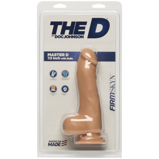 Doc Johnson The D™ Master D FirmSkyn ™ 7.5" with Balls