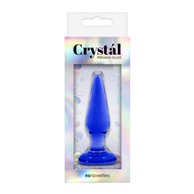 NS Novelties Crystal Tapered Plug Small Blue