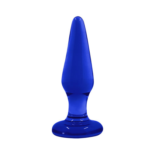 NS Novelties Crystal Tapered Plug Small Blue - Image 2