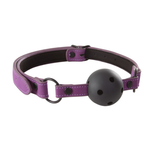 NS Novelties Lust Bondage Ball Gag Purple - Image 2
