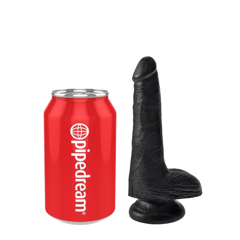 Pipedream Products King Cock 6” Cock with Balls Black - Image 2