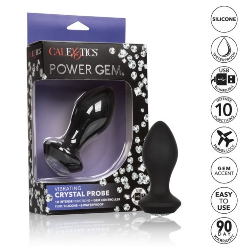 California Exotics  Power Gem® Vibrating Petite Crystal Probe - Image 4
