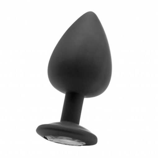 Extra Large Diamond Butt Plug - Black - Image 2