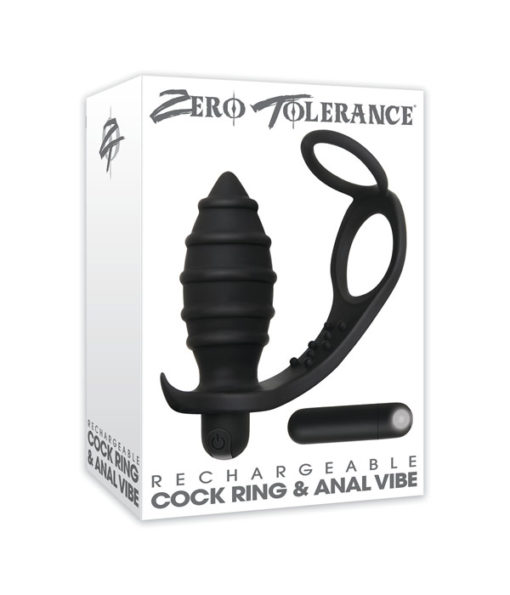 Rechargeable Cock Ring and Anal Vibe