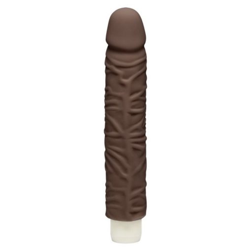 Doc Johnson Shakin’ D Vibrating 9" Chocolate - Image 2