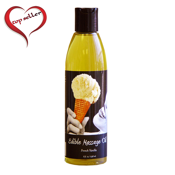 Earthly Body 8 oz. Edible Massage Oil Vanilla