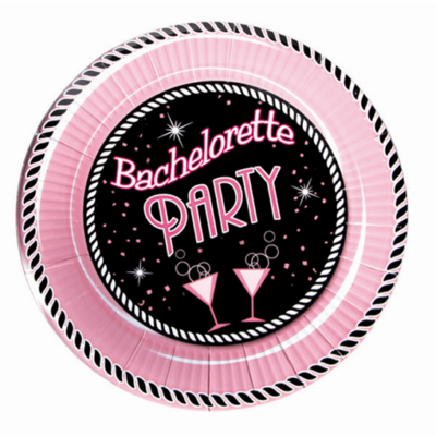 Hott Products 10” Bachelorette Party Plate Large Size - Pack of 10