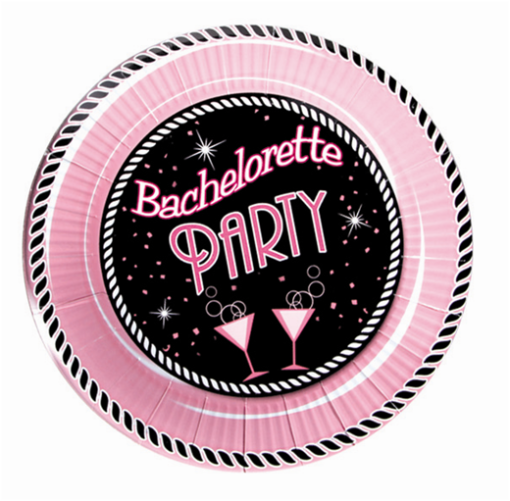 Hott Products 10” Bachelorette Party Plate Large Size - Pack of 10