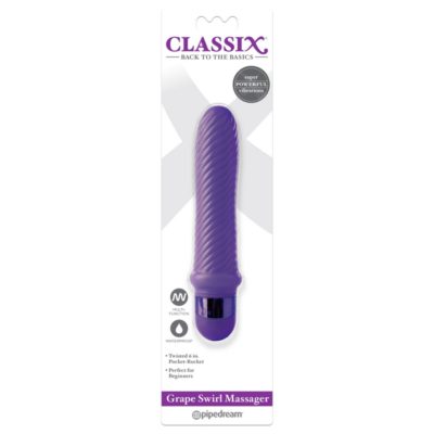 Classix Grape Swirl Massager Purple