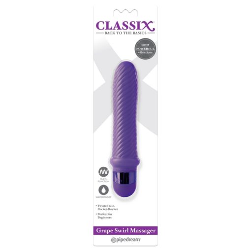 Classix Grape Swirl Massager Purple