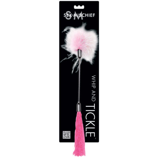 Sex and Mischief Whip & Tickler Pink/White