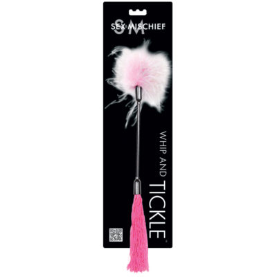 Sex and Mischief Whip & Tickler Pink/White
