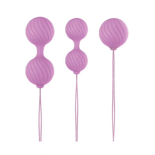 NS Novelties Luxe O' Weighted Kegel Balls Pink - Image 2