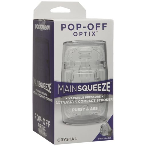 Doc Johnson Main Squeeze Pop-Off Crystal Pussy & Ass