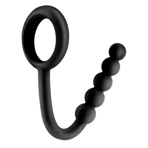 Fetish Fantasy Elite Ball Cinch with Anal Bead -  Black - Image 2