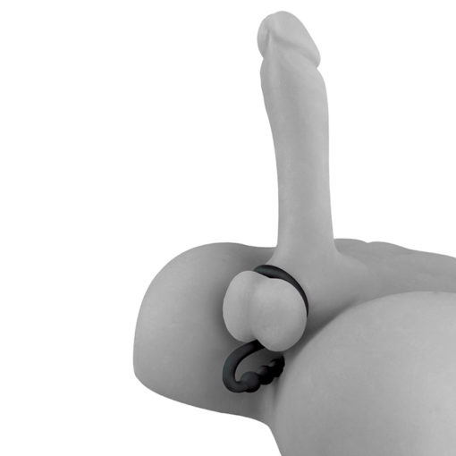 Fetish Fantasy Elite Ball Cinch with Anal Bead -  Black - Image 3