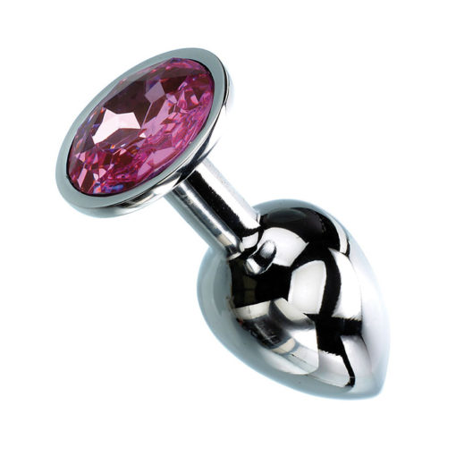 Small Pink Gem Anal Plug - Adam & Eve - Image 2