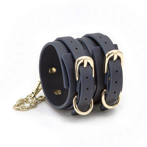 NS Novelties Bondage Couture Ankle Cuff -  Blue - Image 2