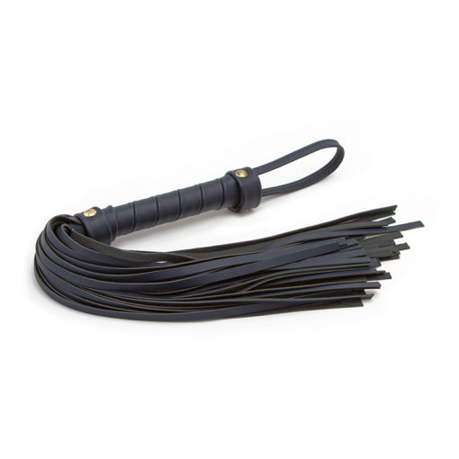 NS Novelties Bondage Couture Flogger -  Blue - Image 2
