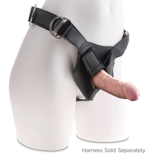 King Cock Plus 6” Triple Density Cock Beige - Image 6