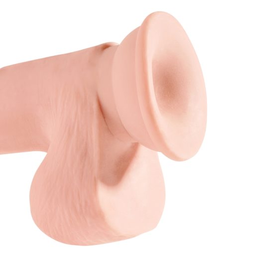 King Cock Plus 8” Triple Density Cock with Balls -  Beige - Image 6