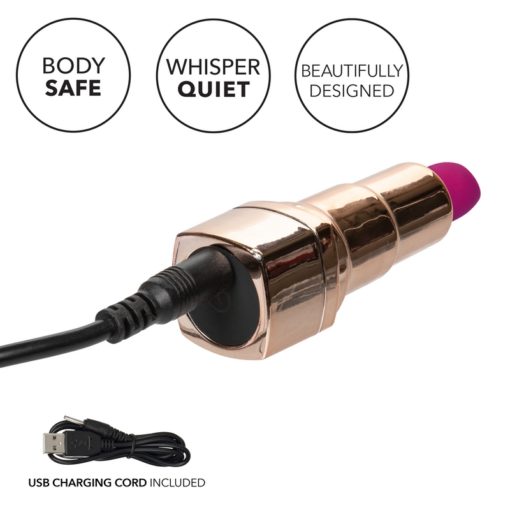 California Exotics Hide & Play Rechargeable Lipstick  - Purple - Image 5