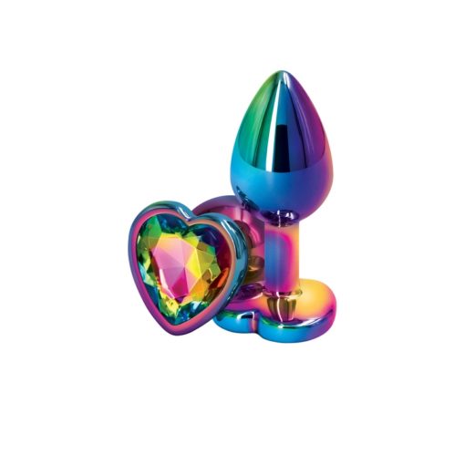 NS Novelties Rear Assets Multicolor Heart  - Small -  Rainbow - Image 2