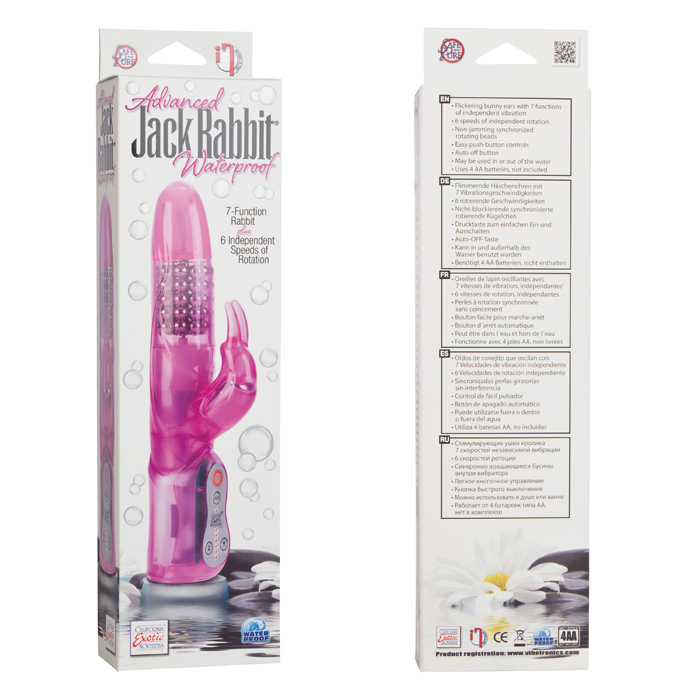 California Exotics Advanced Jack Rabbit® Pink 5 Rows of Beads - Image 3