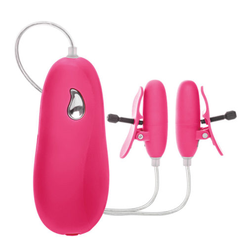Nipple Play ™ Advanced Vibrating Heated Nipple Teasers  - Pink - Image 2