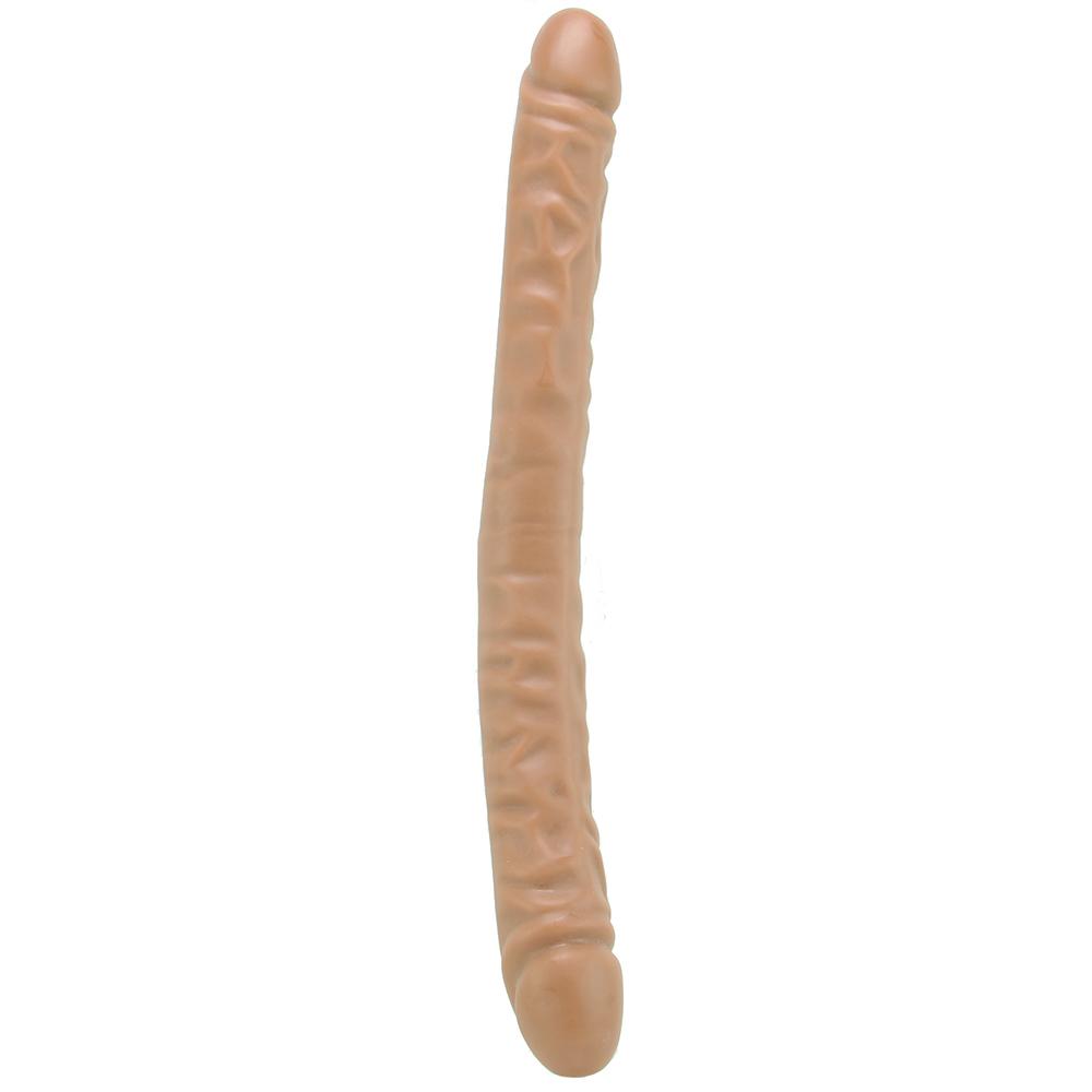 Dr. Skin 18" Double Ended Dildo - Mocha